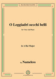 Nameless-O Leggiadri occchi belli