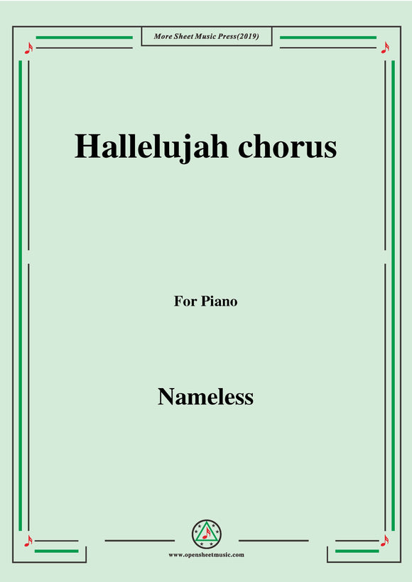 Nameless-Hallelujah chorus,for Piano