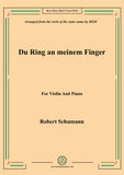 Schumann-Du Ring an meinem Finger