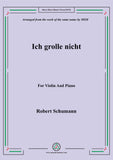 Schumann-Ich grolle nicht