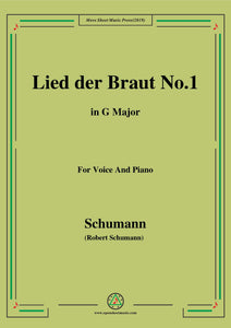 Schumann-Lied der Braut No.1