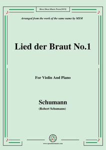 Schumann-Lied der Braut No.1