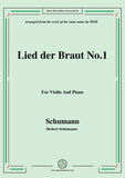 Schumann-Lied der Braut No.1