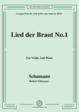 Schumann-Lied der Braut No.1