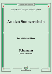 Schumann-An den Sonnenschein