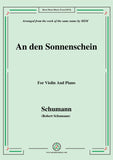 Schumann-An den Sonnenschein