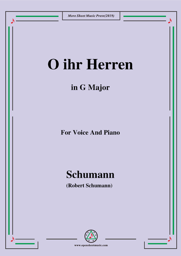 Schumann-O ihr Herren