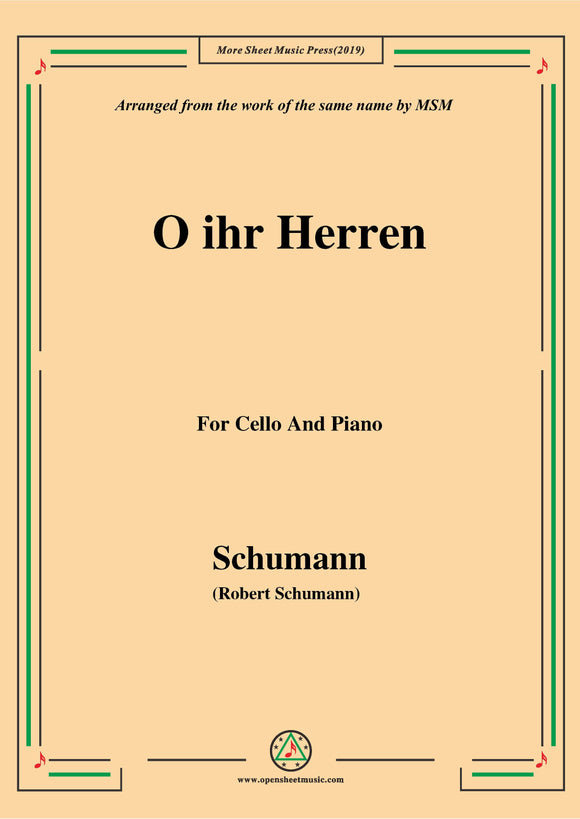 Schumann-O ihr Herren