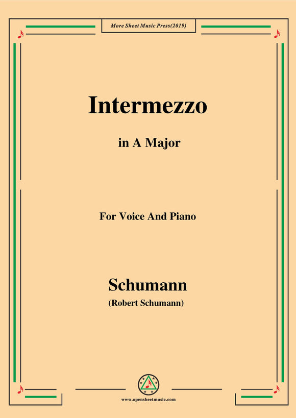 Schumann-Intermezzo,from 'Liederkreis' Op.39