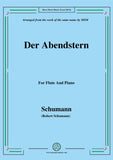 Schumann-Der Abendstern,Op.79,No.1,for Flute and Piano