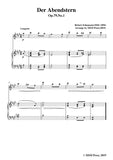 Schumann-Der Abendstern,Op.79,No.1,for Violin and Piano