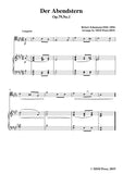 Schumann-Der Abendstern,Op.79,No.1,for Cello and Piano