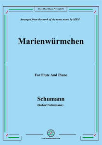 Schumann-Marienwürmchen,Op.79,No.14,for Flute and Piano