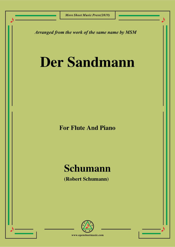 Schumann-Der Sandmann,Op.79,No.13,for Flute and Piano