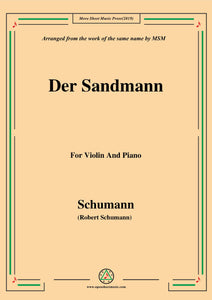 Schumann-Der Sandmann,Op.79,No.13,for Violin and Piano