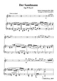 Schumann-Der Sandmann,Op.79,No.13,for Violin and Piano