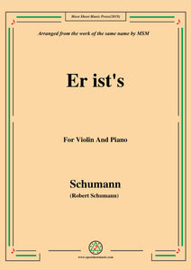 Schumann-Er ist's,Op.79,No.24,for Violin and Piano