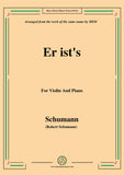 Schumann-Er ist's,Op.79,No.24,for Violin and Piano