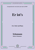 Schumann-Er ist's,Op.79,No.24,for Cello and Piano