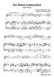 Schumann-Des Buben Schützenlied,Op.79,No.26,for Flute and Piano