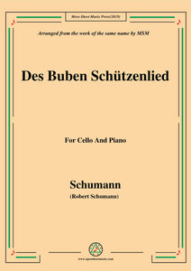 Schumann-Des Buben Schützenlied,Op.79,No.26,for Cello and Piano