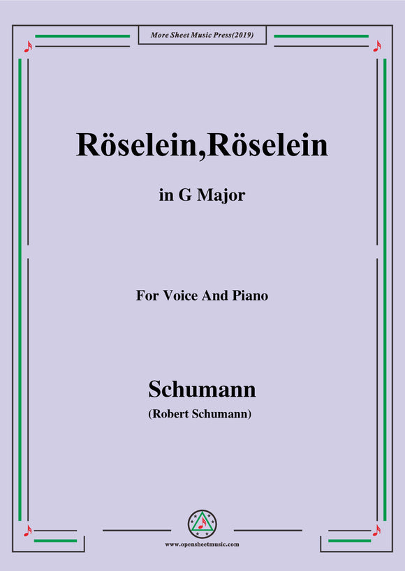 Schumann-Röselein,Röselein