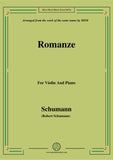 Schumann-Romanze,for Violin and Piano