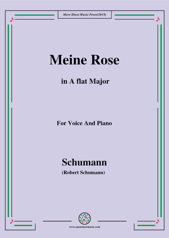 Schumann-Meine Rose