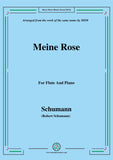 Schumann-Meine Rose,for Flute and Piano