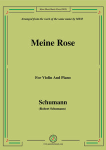 Schumann-Meine Rose,for Violin and Piano