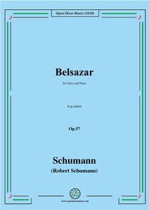 Schumann-Belsazar,Op.57,in g minor,for Voice and Piano