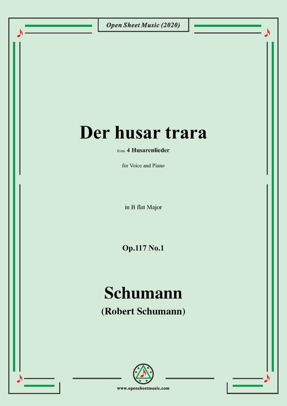 Schumann-Der husar trara Op.117 No.1,in B flat Major