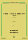Schumann-Meine Töne still und heiter,Op.101 No.1,in G Major