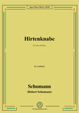 Schumann-Hirtenknabe,in a minor,for Voice and Piano
