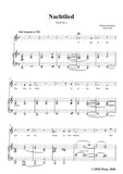 Schumann-Nachtlied,Op.96 No.1,in C Major,for Voice and Piano