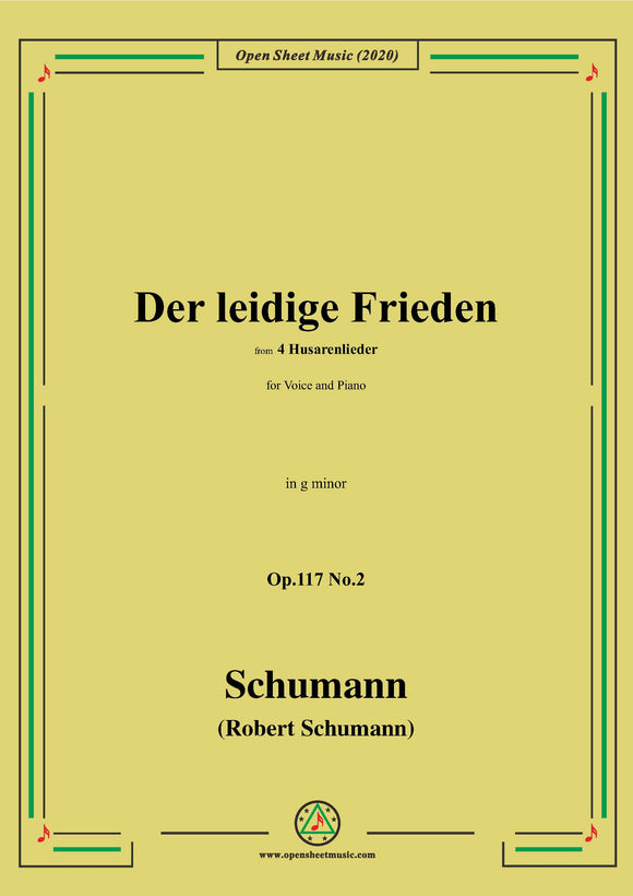 Schumann-Der leidige Frieden,Op.117 No.2,in g minor