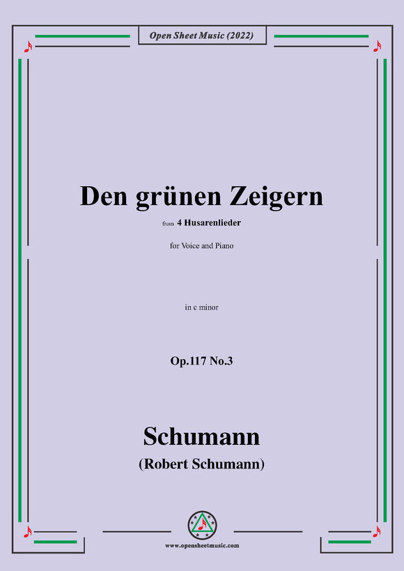 Schumann-Den grunen Zeigern,Op.117 No.3