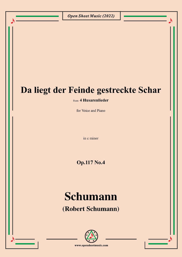 Schumann-Da liegt der Feinde gestreckte Schar,Op.117 No.4