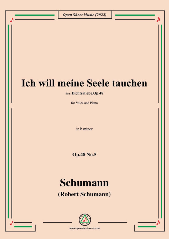 Schumann-Ich will meine Seele tauchen,Op.48 No.5