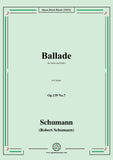Schumann-Ballade,Op.139 No.7