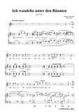 Schumann-Ich wandelte unter den Bäumen,Op.24 No.3