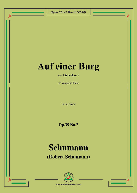 Schumann-Auf einer Burg,Op.39 No.7