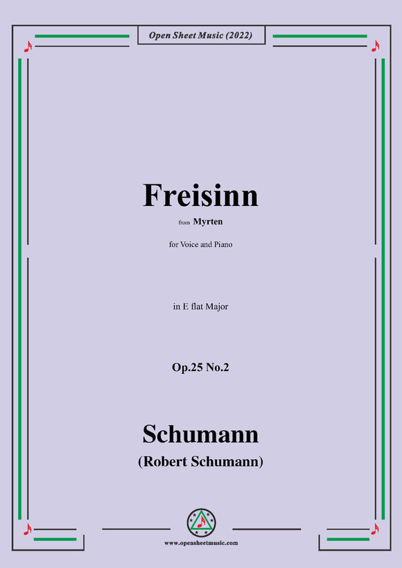 Schumann-Freisinn,Op.25 No.2