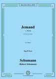 Schumann-Jemand,Op.25 No.4