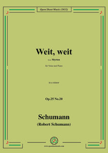 Schumann-Weit,weit,Op.25 No.20