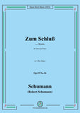 Schumann-Zum Schluß,Op.25 No.26