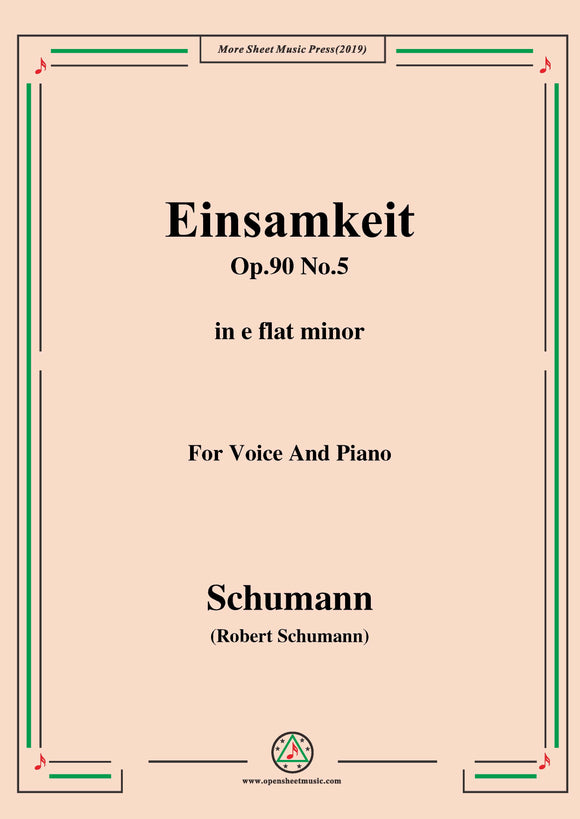 Schumann-Einsamkeit,Op.90 No.5