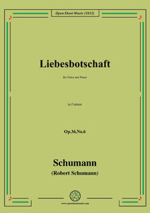 Schumann-Liebesbotschaft,Op.36 No.6