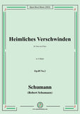 Schumann-Heimliches Verschwinden,Op.89 No.2
