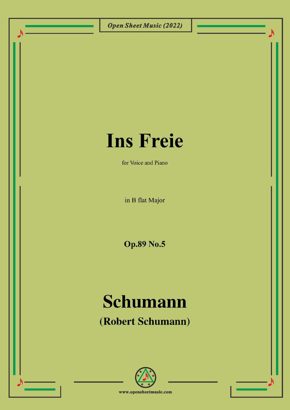 Schumann-Ins Freie,Op.89 No.5